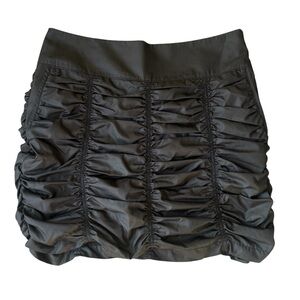 Annika Cutter and Buck Shirred Skirt with Shorts Size US 6/EUR 36 Black